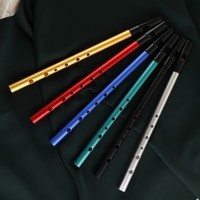 Wholesale colorful aluminum alloy alto flute, concert A, 6-hole vertical flute and piccolo musical instruments