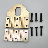 Pince de serrage pour câble d'ascenseur antidérapante épaissie intégrée à 6/8 fentes, fixateur de plaque de serrage, pince d'alimentation de câble, élévateur de câble