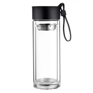 Support Logo infuseur de bouteille d'eau avec filtre filtre bouteille de boisson à Double paroi