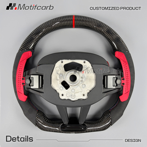 Volante de fibra de carbono LED personalizado para BMW LCI Upgrade M240i M340i M440i X3M X4M X5 M X6 X7 G05 G20 G21 G29 G30 G87 G80 G82 - Product Image 5