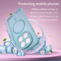 Coque de protection antichoc en TPU+PC avec texture seconde peau et revêtement anti-traces de doigts magnétique pour OPPO RENO 16C/16FS/16F/16 5G