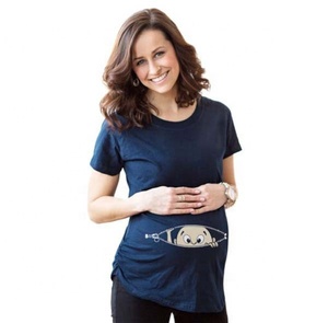 Coupe ample maternité à manches courtes grande taille <span class=keywords><strong>t</strong></span>-<span class=keywords><strong>shirt</strong></span> pour femmes doux haute qualité confortable <span class=keywords><strong>enceinte</strong></span> <span class=keywords><strong>t</strong></span>-<span class=keywords><strong>shirt</strong></span> - Product Image 3