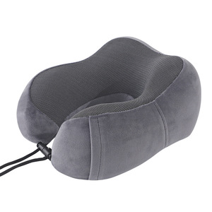 Oreiller de voyage en mousse à mémoire de forme en forme de U pour <span class=keywords><strong>la</strong></span> <span class=keywords><strong>sieste</strong></span> en avion, en train et en camping, offrant un soutien du cou pendant les déplacements - Product Image 1