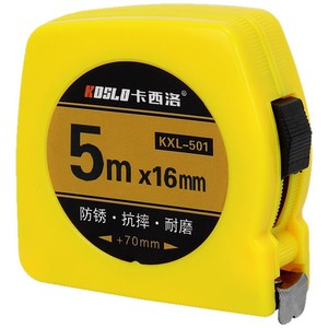 Koslo Self Winding Tape Measure 5m X 16mm Stainless Steel Automatic Return Push Button Lock Metric Measuring Tool - Product Image 1