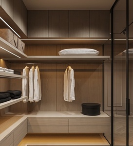 Armoire de <span class=keywords><strong>dressing</strong></span> moderne modulaire durable avec portes en verre, poignées en métal écologiques, montage au sol, panneau, <span class=keywords><strong>dressing</strong></span>, chambre à coucher - Product Image 6
