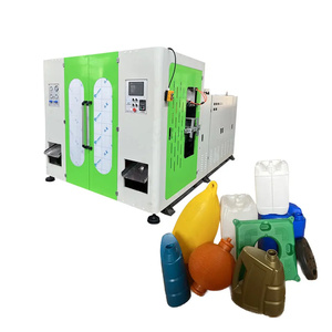 Bouteille de shampoing détergent cosmétique automatique en plastique 5L <span class=keywords><strong>Jerrycan</strong></span> arrosoir faisant la machine de moulage par soufflage à double extrusion - Product Image 1