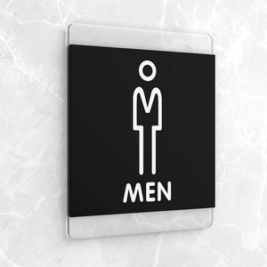 Cartelli per Porte di Bagni in Acrilico, Segnaletica per Servizi Igienici Femminili Urgenti - Product Image 3