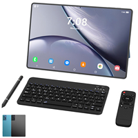 Tablette PC 14 pouces Pro16 MAX Android 15 5G WiFi 12 Go 512 Go avec clavier et télécommande, idéale pour le télétravail