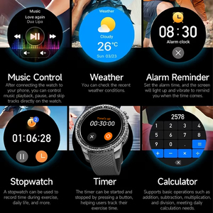SENBONO MAX88 <span class=keywords><strong>Smartwatch</strong></span> <span class=keywords><strong>GPS</strong></span> da Uomo, con Monitoraggio della Salute, Barometro, Bussola e <span class=keywords><strong>Tracker</strong></span> Sportivo, Orologio Intelligente per Attività all'Aperto - Product Image 4