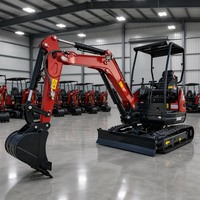 Offre Spéciale Mini-Excavatrice 2,5 Tonnes CE EPA EURO 5 Kubota à Chenilles en Caoutchouc, OEM Chinois Personnalisé pour la Construction Agricole