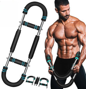 Barra de entrenamiento de primavera ajustable portátil Lerpio, gimnasio en casa, antebrazo, tríceps, ejercicio de pecho, fortalecedor, brazo <span class=keywords><strong>Twister</strong></span>, Material de <span class=keywords><strong>Metal</strong></span> - Product Image 1