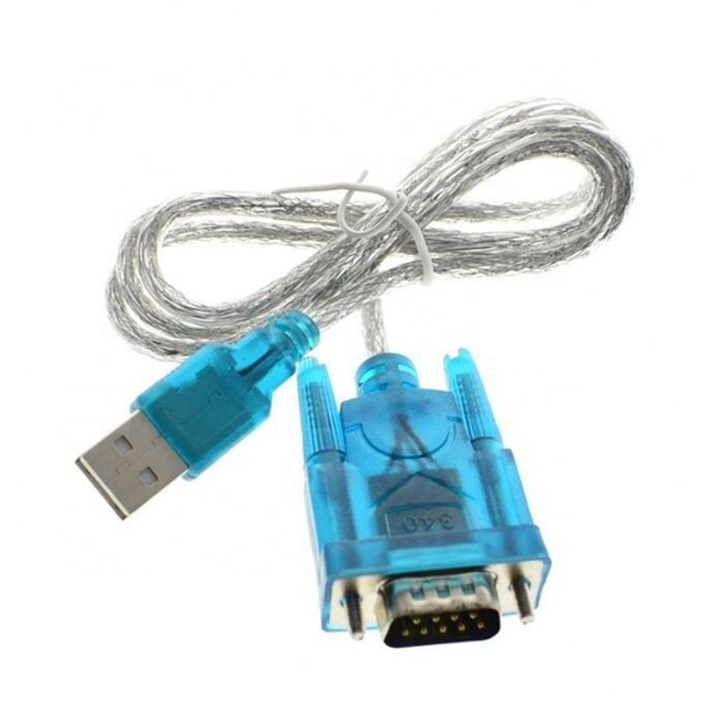 High quality HL-340 USB to RS232 COM Port Serial PDA 9 pin DB9 Cable Adapter Support Windows7 64