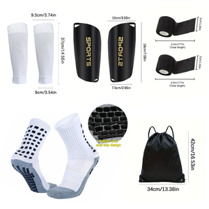 Set di Alta Qualità Glacier da 5 Pezzi: Attrezzatura Protettiva per Calcio, Zaino con Coulisse, Nastri Sportivi, Calzini da Calcio Personalizzati - Product Image 3
