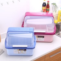 Support de rangement de cuisine sur pied pour vaisselle et ustensiles, égouttoir à vaisselle en plastique pour placard - Vente en gros