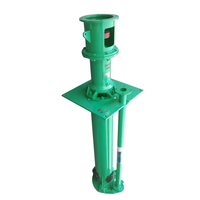 Pompe à boues verticale submersible en alliage à haute teneur en chrome, à arbre long, avec turbine ouverte et entrée filtrante pour les résidus et le dragage