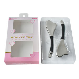 Herramientas Faciales de Criogua Sha, Rodillos Faciales de Acero Inoxidable Irrompible para Esculpir el Rostro, Globos de Hielo para el Cuidado de la Piel, Masajeador Facial y Ocular para Mujeres - Product Image 1