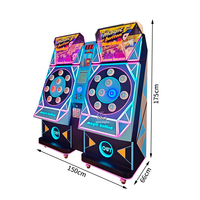 Machine musicale d'arcade à réaction rapide avec bouton magique, à monnayeur, jeu de combat solo, avec récompense par points, jeu de frappe de haricots, version anglaise