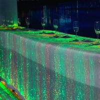 Nappes de Table en Fiber optique LED pour fête de mariage, Offre Spéciale