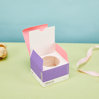 Boîte en papier couché de haute qualité pour emballage cosmétique, avec logo imprimé sur mesure, pour parfums, cils et soins de la peau