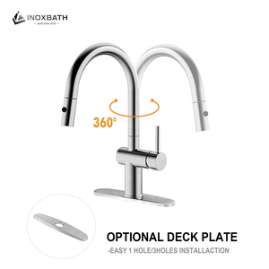 Grifo de Cocina Moderno de Acero Inoxidable 304 con Monomando Extraíble y Válvula de Cerámica - Product Image 1