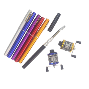 Canna da pesca e mulinello rotondo baitcasting combo bambini 5 piedi penna canna da pesca e mulinello set bara de pescar - Product Image 1