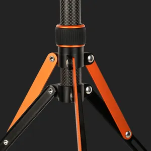 LS255C Multifunctional Carbon Fiber Big Light Stand For Broadcast 222cm Professional Ring Light Upt Tripod For Phone