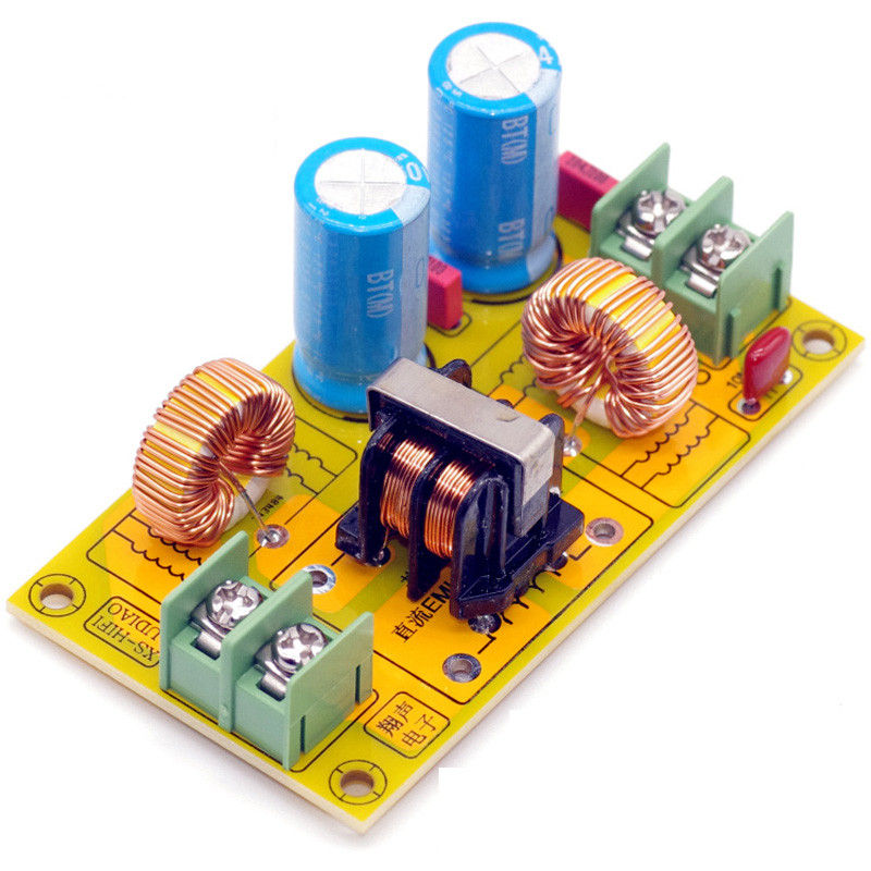 2A 4A 10A 20A DC LC 필터 EMI 전자기 간섭 필터 EMC FCC 고주파 전원 필터링 12V 24V 자동차