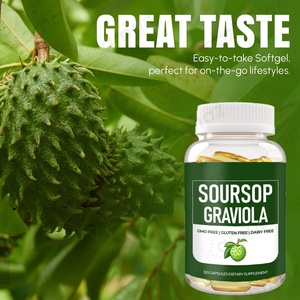 Amaz OEM Organic <strong>Graviola</strong> Soursop Leaf Softgel <strong>Capsules</strong> Private Label Immune and Gut Health Supplement <strong>Graviola</strong> Soursop Softgel - Product Image 4
