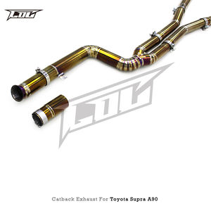 Tubo de Escape de 1.2MM para <span class=keywords><strong>Toyota</strong></span> <span class=keywords><strong>Supra</strong></span> GR A90/A91 <span class=keywords><strong>MK4</strong></span>/MK5 3.0T 2020-2023, Silenciador Catback Deportivo Valvetronic de Titanio Colorido - Product Image 2