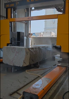 Machine à scier au fil diamanté mobile à portique haute efficacité GWS-3500-22FW avec contrôle PLC/CNC pour la découpe de blocs de granit et le carrage de pierres