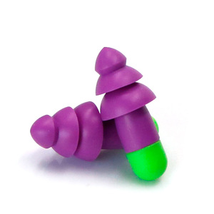 Bouchons d'oreilles en silicone TPE de haute qualité, très vendus, anti-bruit, bouchons d'oreilles en silicone pour la natation - Product Image 5