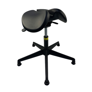 Taburete de belleza giratorio de cuero de altura ajustable con silla de ruedas Sillín para laboratorios salón dentista y farmacias - Product Image 6