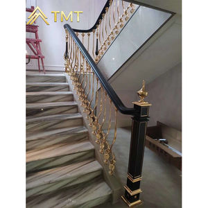 Antike Edelstahl-Geländerpfosten, Hauptpfosten für Treppen, Dekorative Metallsäulen - Product Image 5