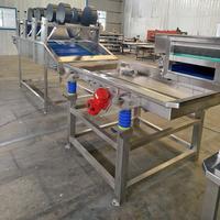 Convoyeur à bande modulaire à séchage par soufflerie d'air en acier inoxydable avec ventilateur de refroidissement pour ligne de production de déshydratation de surfaces d'emballage alimentaire