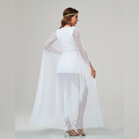 Luxe nouveau Style Cosplay Sexy blanc avidité déesse robe femmes jeu de rôle Costume de fête pour les filles