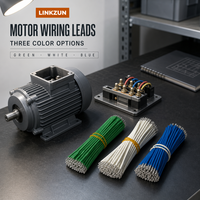 Kabel Motor UL3266 16AWG Hijau Putih Biru 100mm 80mm 70mm untuk Palu Listrik WU312, Perakitan Motor Listrik