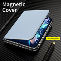Étui pliable multicolore avec couverture magnétique, design amortissant, support, étui en cuir avec 170° de rotation °   Support pliable en métal pour iPhone 18 Duo