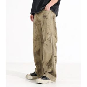 New Arrivals Custom Streetwear Baggy Straight Leg Printed Used <b>Cargo</b> <b>Pants</b> for Men <b>Parachute</b> <b>Pants</b> Men's <b>Pants</b> Trousers - Product Image 3