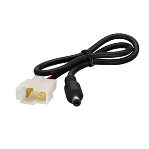 DC-to-car connector 6.3 square plug-in high current car accessories connecting wire car fence lamp connecting cable