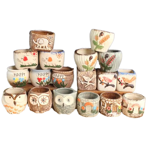 Macetas Pequeñas de Cerámica Esmaltada Moderna MSH, Ecológicas, con Orificio de Drenaje, para Decoración de Mesas en Centros Comerciales, Venta al Por Mayor - Product Image 1