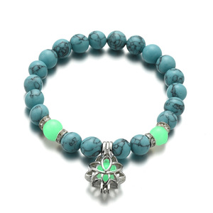<span class=keywords><strong>Pulsera</strong></span> Luminosa de curación para hombres y mujeres, brazalete luminoso con cuentas de loto que brillan en la oscuridad, para rezar, budista, piedra Natural - Product Image 2