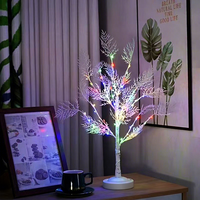 Grenzüberschreitende neue LED-Weihnachtsbaum-Beleuchtung aus Kunststoff, 60 cm, warmweiß, batterie- und USB-betrieben