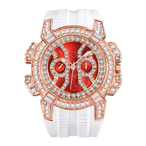 Men's European and American Fashion Personality Diamond Large Dial Quartz Watch for Man Silicone Big Dial <b>Clocks</b> - Product Image 5