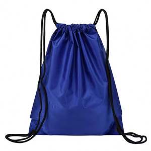 <b>Drawstring</b> <b>Backpack</b> Draw String Gym Bags Cinch Sack Nylon String Sport <b>Backpack</b> Plain <b>Drawstring</b> Bags - Product Image 3