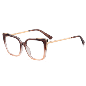MS 81157 2024 Femmes Nouveau <span class=keywords><strong>Carré</strong></span> à la Mode TR90 + Monture Métallique Optique Anti-Lumière Bleue Lunettes de Mode Logo Personnalisé - Product Image 5