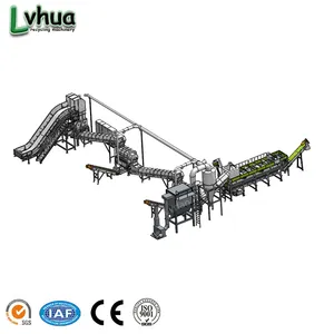 Lvhua Soft Waste Plastic PP PE LDPE HDPE Collection Bags Film Recycling Crushing Washing Drying Machine Line