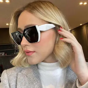 Oversized Square Fashion Sunglasses Women Outdoor Sun Glasses Gafas De Sol UV400 Protection Double Colors Eyewear Designer Brand