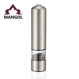 Moulin à poivre électrique créatif, fonctionne sur piles, lame en acier inoxydable, boîtier en plastique, commande par bouton-poussoir MA705 - Product Image 5