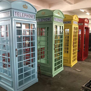 Vendita calda popolare cabina telefonica di londra insonorizzata singola cabina telefonica di londra - Product Image 5