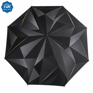 Parapluie de luxe coupe-vent avec logo personnalisé, parapluie de golf en gros, cadeau d'entreprise, impression intégrale, équipement de pluie, voyage - Product Image 5